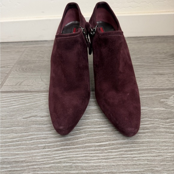 Prada Maroon Ankle Boots - Picture 2 of 15